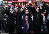 جشن پیروزی تیم ملی درخیابان های تهران