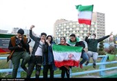 جشن پیروزی تیم ملی درخیابان های تهران