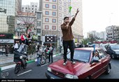 جشن پیروزی تیم ملی درخیابان های تهران