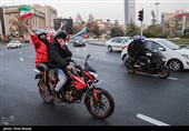 جشن پیروزی تیم ملی درخیابان های تهران