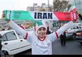 جشن پیروزی تیم ملی درخیابان های تهران