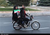 جشن پیروزی تیم ملی درخیابان های تهران