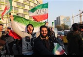 جشن پیروزی تیم ملی درخیابان های تهران