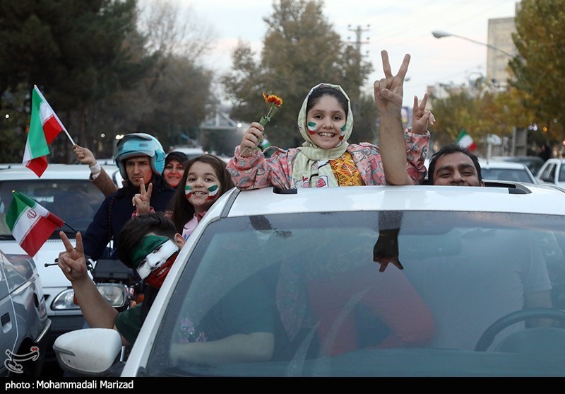 شادی مردم در پی برد ایران مقابل ولز - استانها