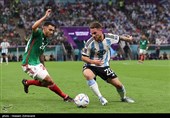 دیدار تیم های فوتبال آرژانتین و مکزیک - جام جهانی 2022 قطر