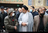 حضور سید محمود علوی در تشییع پیکر مرحوم رستم قاسمی