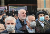 حضور علیرضا فخاری استاندار تهران در تشییع پیکر مرحوم رستم قاسمی