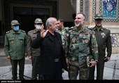 حضور امیر کیومرث حیدری فرمانده نیروی زمینی ارتش در تشییع پیکر مرحوم رستم قاسمی