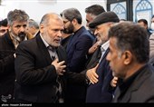 سردار فتح الله جمیری فرمانده سپاه حفاظت سپاه پاسداران انقلاب اسلامی در مراسم ترحیم رستم قاسمی