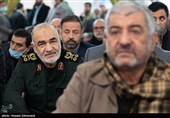 سرلشکر سلامی فرمانده کل سپاه و سرلشکر عزیز جعفری سرلشکر عزیز جعفری