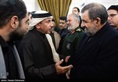 حضور جاسم بن سیف السلیطی وزیر حمل ونقل قطر در مراسم ترحیم رستم قاسمی