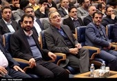  علیرضا زاکانی شهردار تهران و سید عبدالله ارجائی شهردار مشهد در همایش روز ملی حمل و نقل 