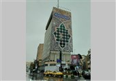 آرزوی دیرین محبان حضرت زهرا(س) روی دیوارنگاره جدید میدان جهاد نقش بست + عکس