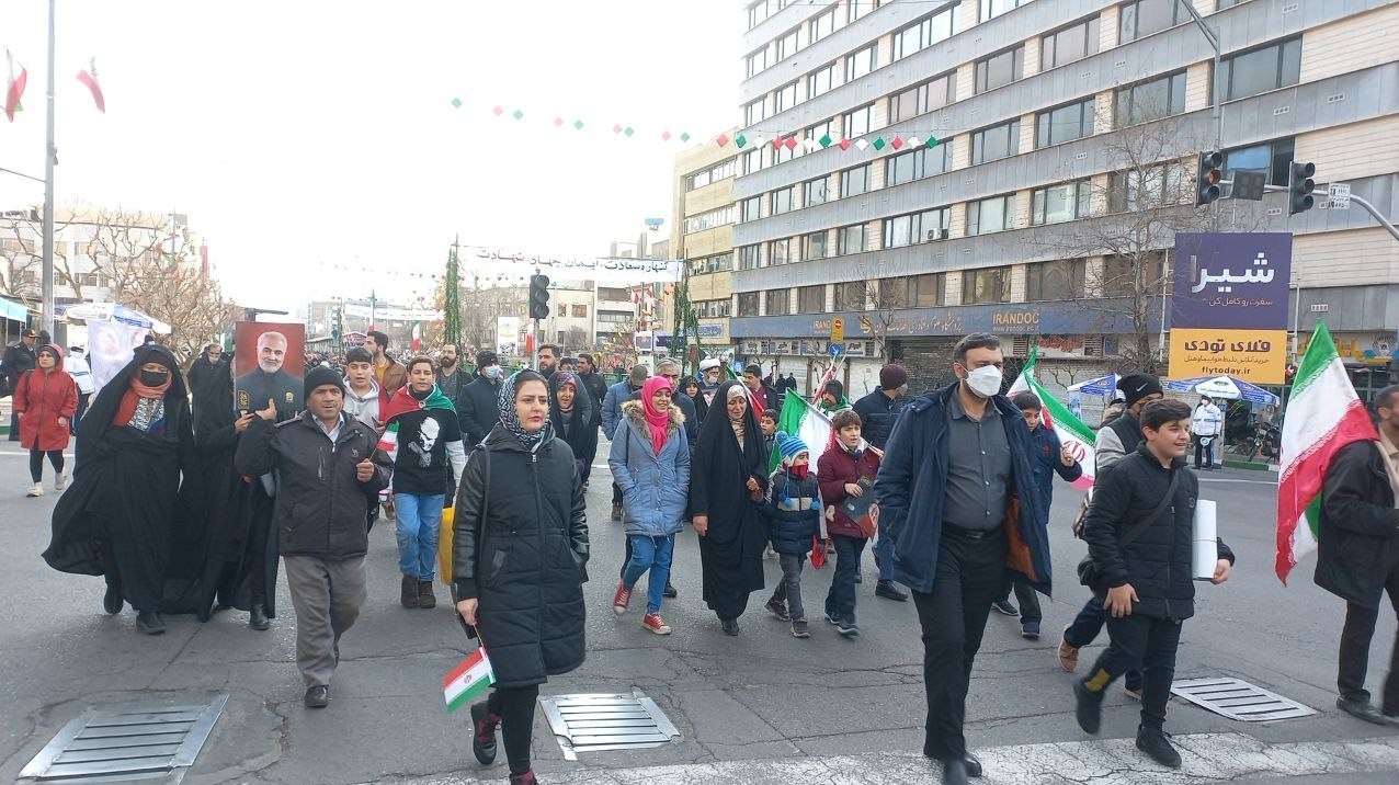 راهپیمایی 22 بهمن , انقلاب اسلامی , شهر تهران ,