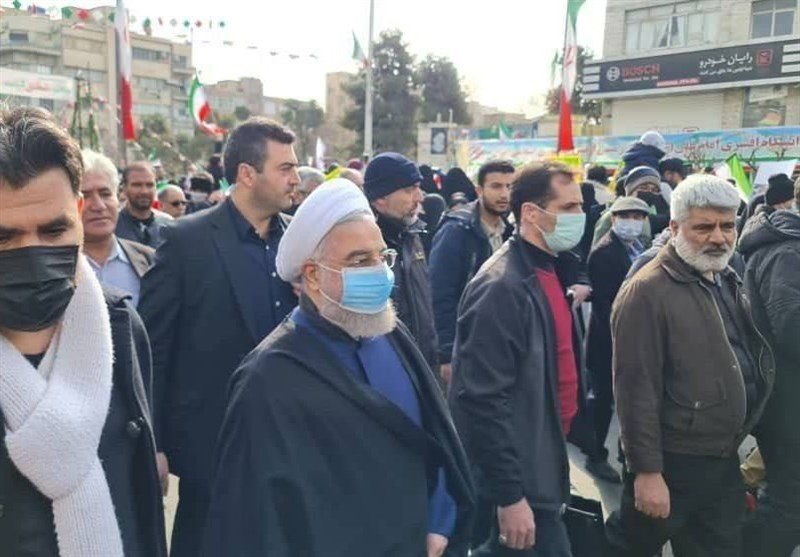 راهپیمایی 22 بهمن , حسن روحانی , علی اکبر ناطق نوری , آیت الله سید ابراهیم رئیسی , حجت الاسلام و المسلمین غلامحسین محسنی اژهای ,