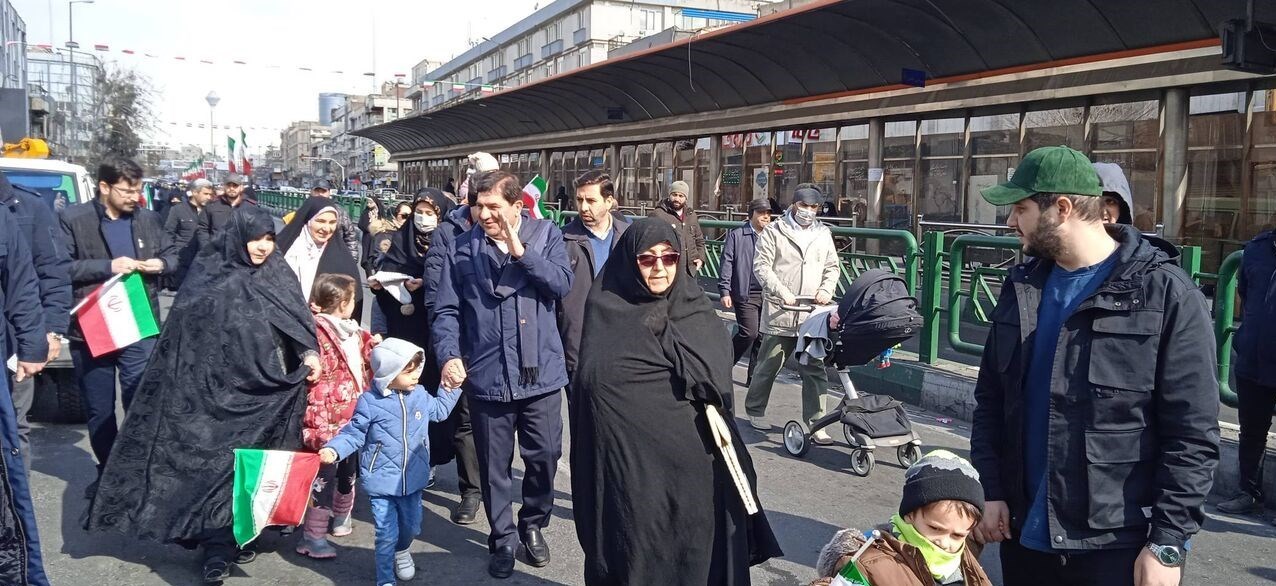 راهپیمایی 22 بهمن , حسن روحانی , علی اکبر ناطق نوری , آیت الله سید ابراهیم رئیسی , حجت الاسلام و المسلمین غلامحسین محسنی اژهای ,