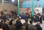 مراسم وداع و تشییع پیکر حسن غفوری‌فرد در حسینیه جماران برگزار شد