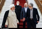 افطاری «قالیباف» با لاریجانی، ناطق نوری و حداد عادل