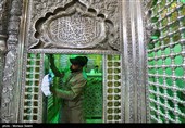 آیین تعویض روپوش ضریح مطهر امامین عسکریین (ع) - سامرا
