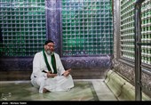 آیین تعویض روپوش ضریح مطهر امامین عسکریین (ع) - سامرا