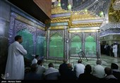 آیین تعویض روپوش ضریح مطهر امامین عسکریین (ع) - سامرا