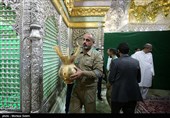 آیین تعویض روپوش ضریح مطهر امامین عسکریین (ع) - سامرا