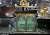 آیین تعویض روپوش ضریح مطهر امامین عسکریین (ع) - سامرا