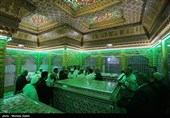 آیین تعویض روپوش ضریح مطهر امامین عسکریین (ع) - سامرا