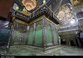 آیین تعویض روپوش ضریح مطهر امامین عسکریین (ع) - سامرا
