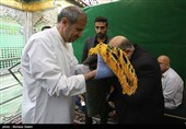آیین تعویض روپوش ضریح مطهر امامین عسکریین (ع) - سامرا