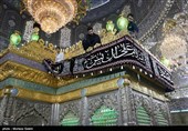 آیین تعویض روپوش ضریح مطهر امامین عسکریین (ع) - سامرا