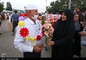 بازگشت اولین گروه از حجاج بیت الله الحرام به فرودگاه همدان