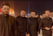 تواشیح شنیدنی در صحن حضرت زهرا حرم امیرالمؤمنین (ع)