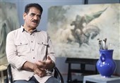 بحرینی: نقاشی‌‌هایم روضه‌ تصویری است و نسل امروز به آنها نیاز دارد