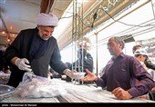 خدمت رسانی به زائرین اربعین حسینی در سامرا