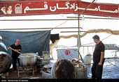 خدمت رسانی به زائرین اربعین حسینی در سامرا