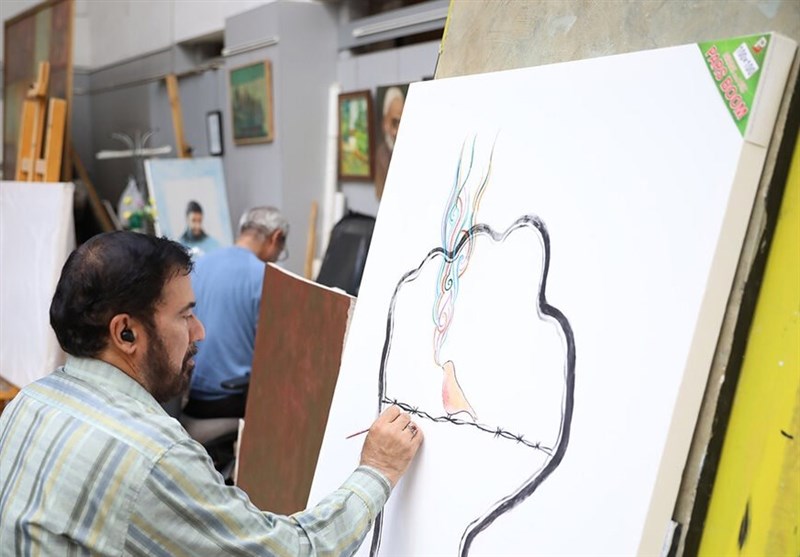 طوفان الاقصی , هنرهای تجسمی , حوزه هنری , نقاشی , خوشنویسی , نگارگری , مجسمه سازی , رژیم صهیونیستی (اسرائیل) , تسنیم ,