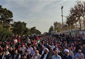 آیین گرامیداشت نخستین سالگرد شهادت «آرمان علی‌وردی» برگزار شد + فیلم و عکس