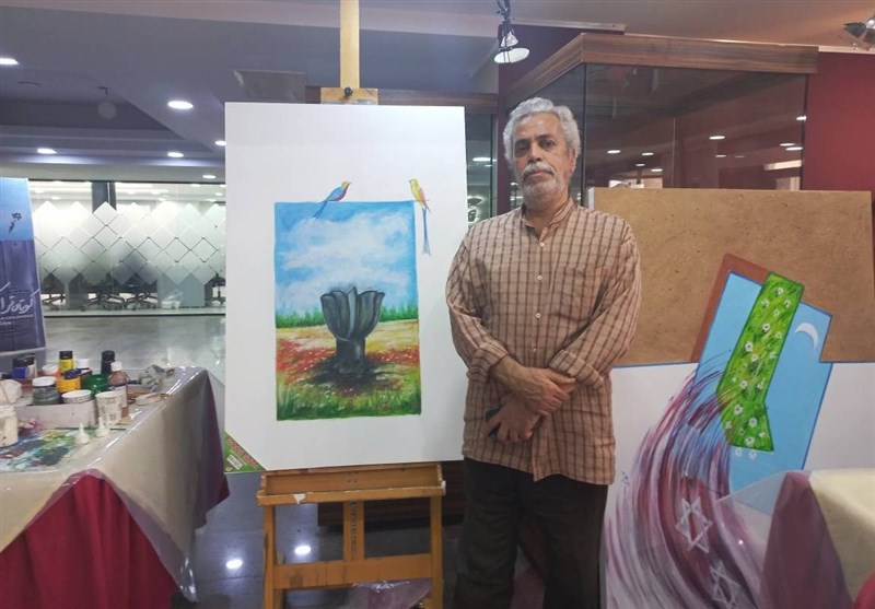 نقاشی , رهبر انقلاب ,