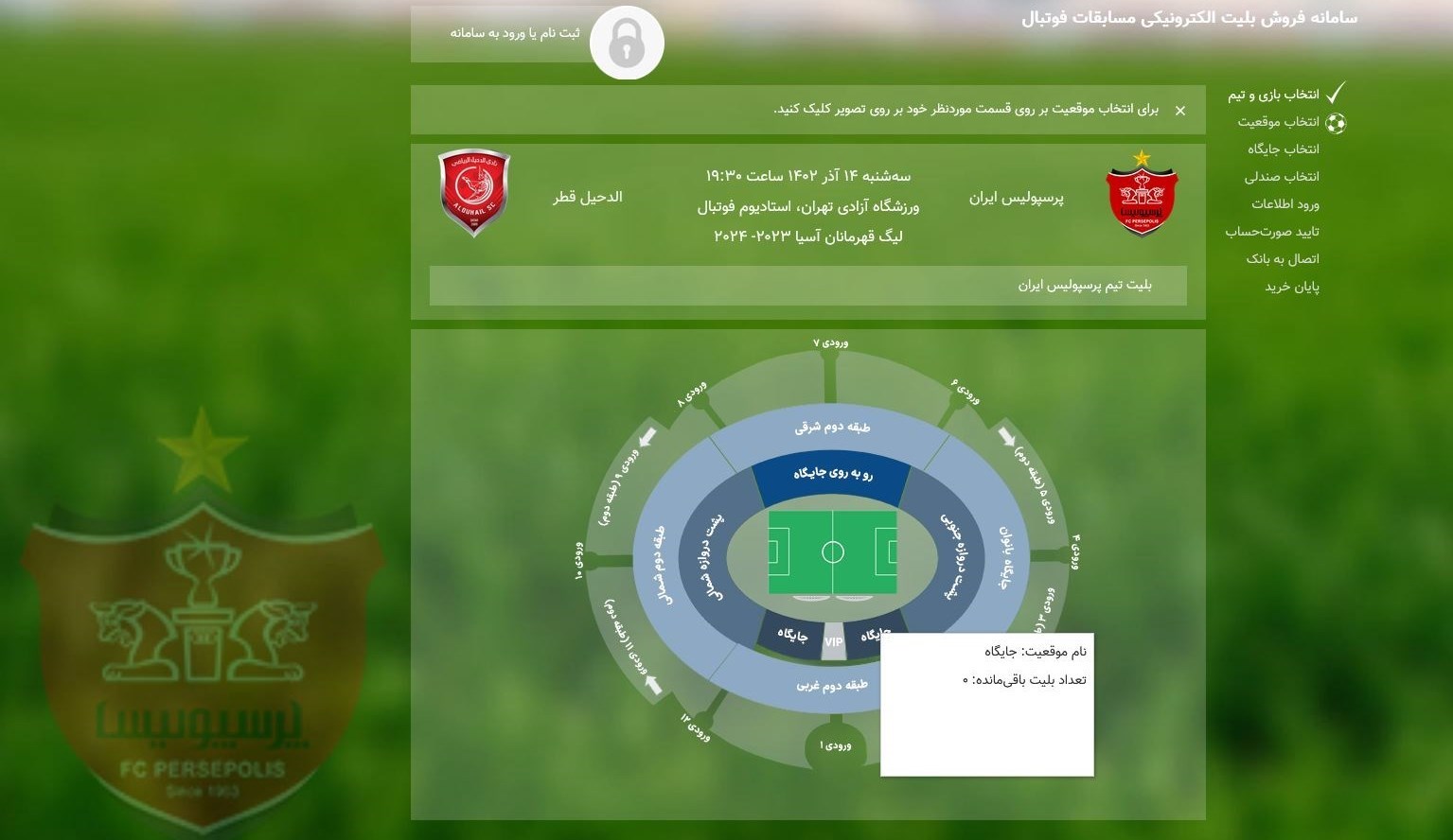 تیم فوتبال پرسپولیس , لیگ قهرمانان آسیا , 