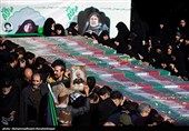 بدرقه باشکوه 110 شهید گمنام با حضور ویژه خانواده شهدا در معراج شهدا +فیلم