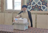 رئیسی رأی خود در انتخابات مجلس را ثبت کرد