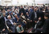 تقدیر از حضور مردم با حضور مسعود پزشکیان