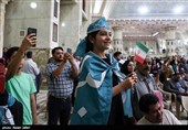 تقدیر از حضور مردم با حضور مسعود پزشکیان
