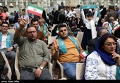 تقدیر از حضور مردم با حضور مسعود پزشکیان