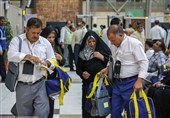 تحویل و بازرسی بار زائران سرزمین وحی در فرودگاه یزد