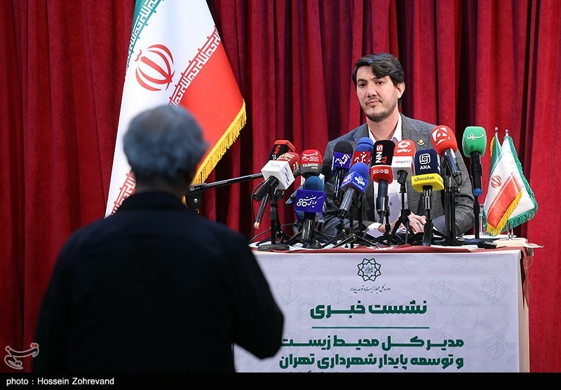 نشست خبری محمدصابر باغ‌خوانی‌پور، مدیرکل محیط زیست و توسعه پایدار شهرداری تهران