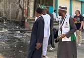 آتش سوزی در هتل محل اقامت زائران نیجریه‌ای