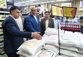 توزیع برنج تنظیم بازار در روستابازار شهر کرمانشاه