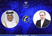 عراقجی ونظیره القطری یؤکدان ضرورة منع المساس بحق الشعب الفلسطینی فی تقریر مصیره